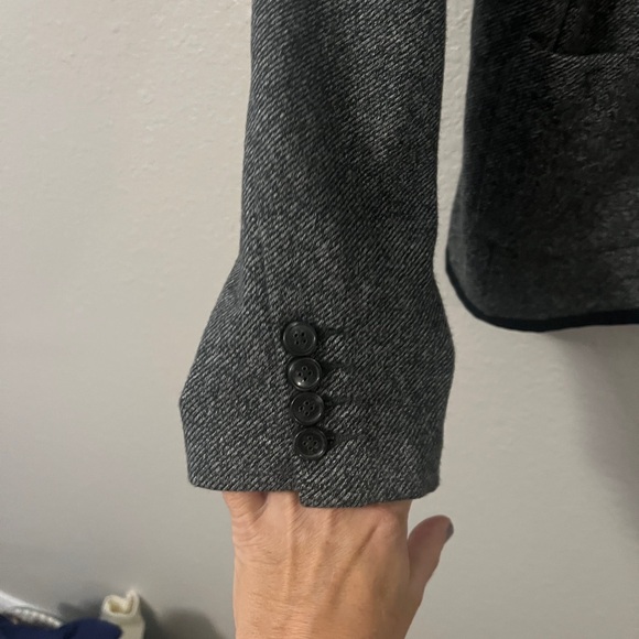 Gray Lands End Women's Blazer 16 - Picture 4 of 6